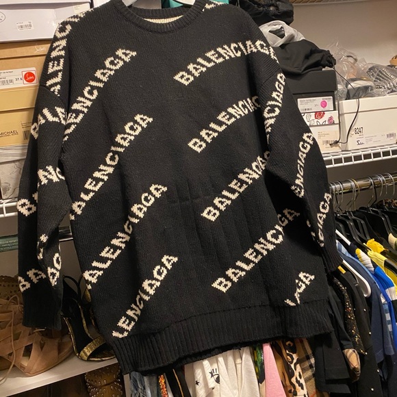 balenciaga sweater dress